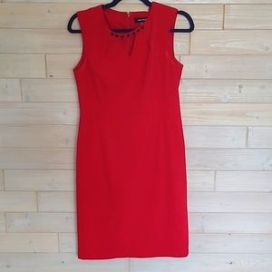 Nine West Red Shift Dress Size 4